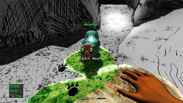 You can also rename creatures – this enemy Howler became my friend the Wowler.