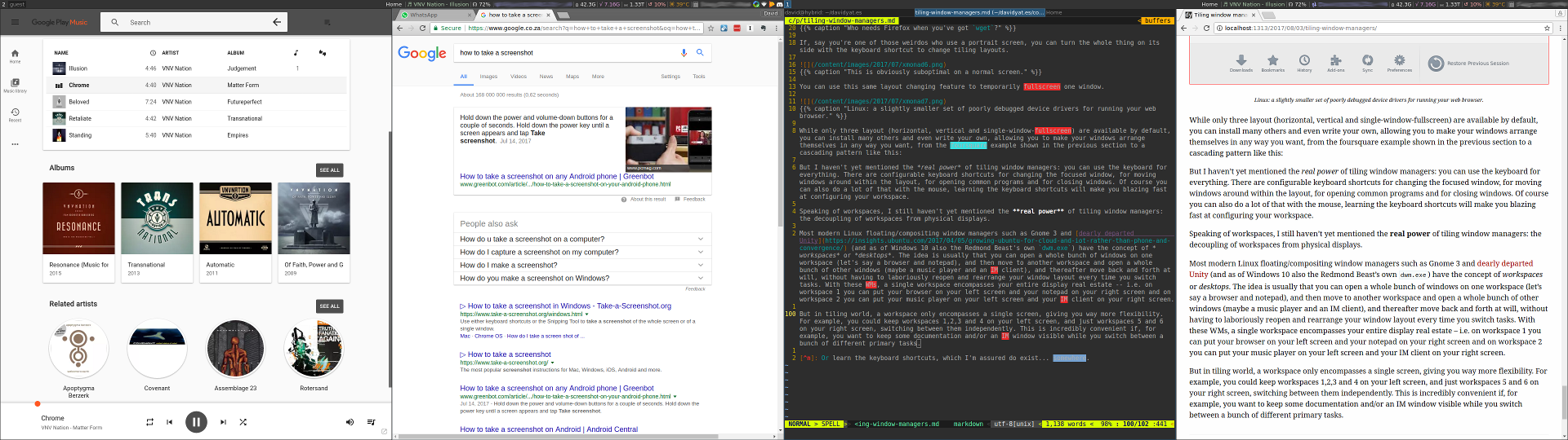 One minute I’m writing my blog and googling important references…