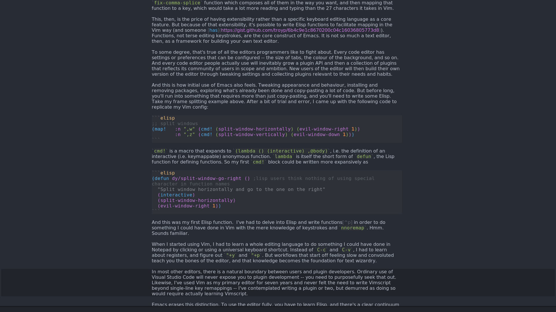 I’ve finally caught up with the early 90s. Can’t wait to see what the next 30 years of text editing will bring!