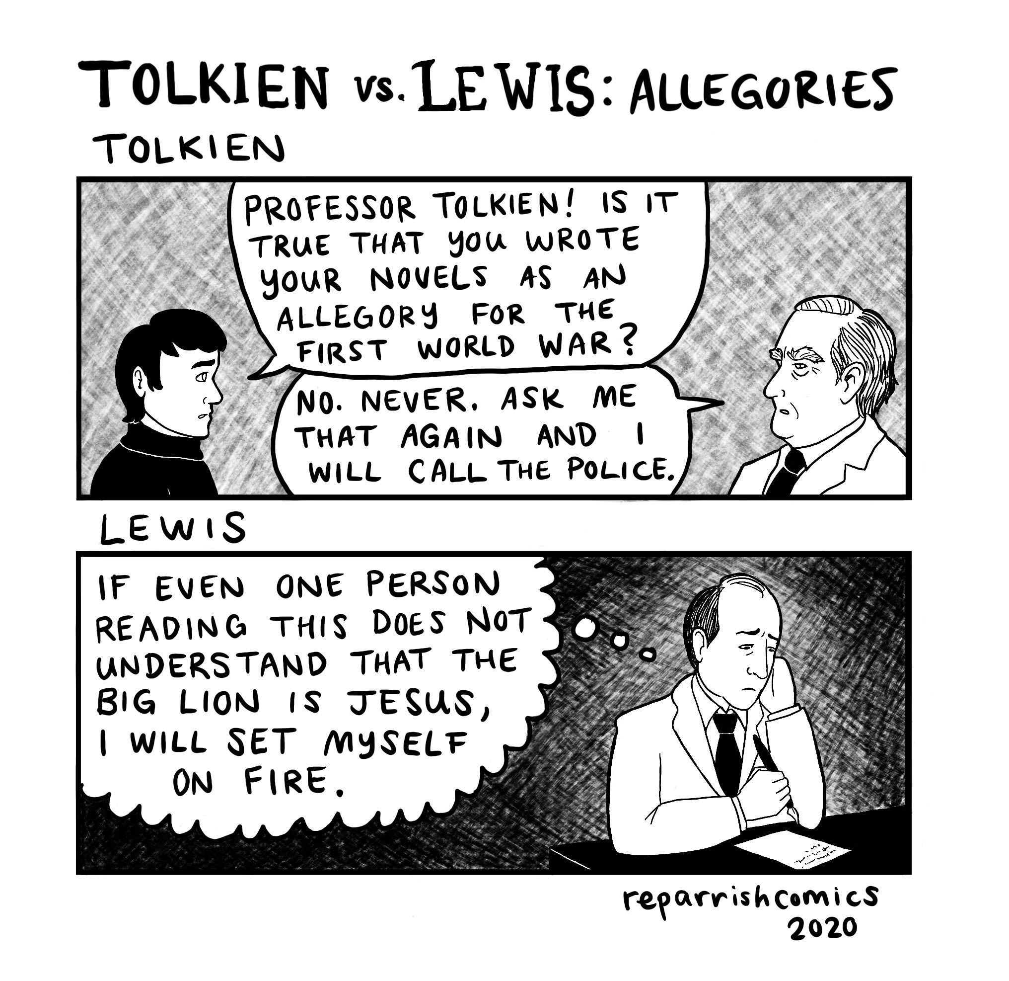 Tolkien vs Lewis: Allegories by RE Parrish